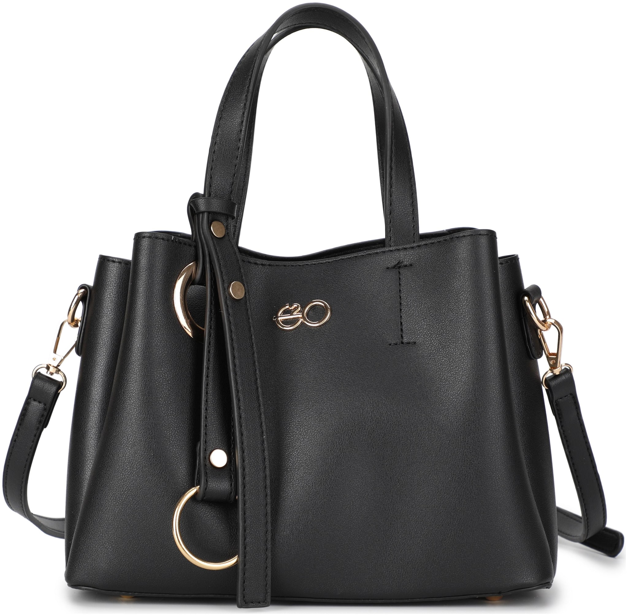 

E2O Black PU Satchel