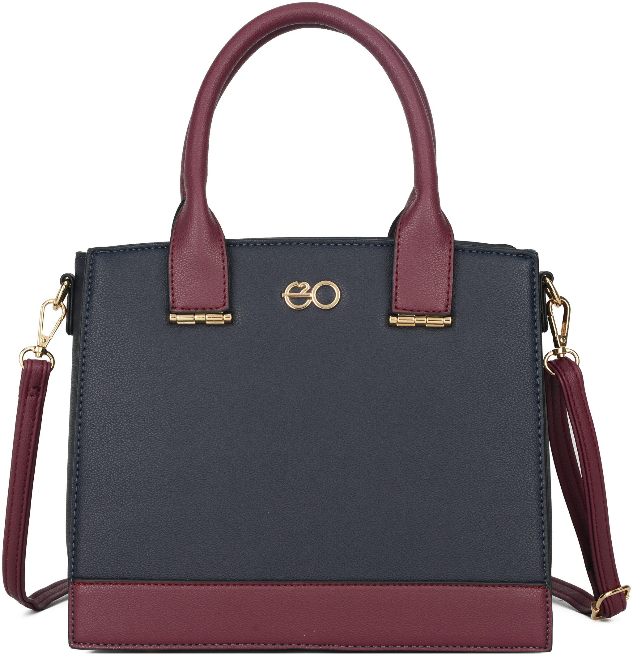 

E2O Black PU Satchel