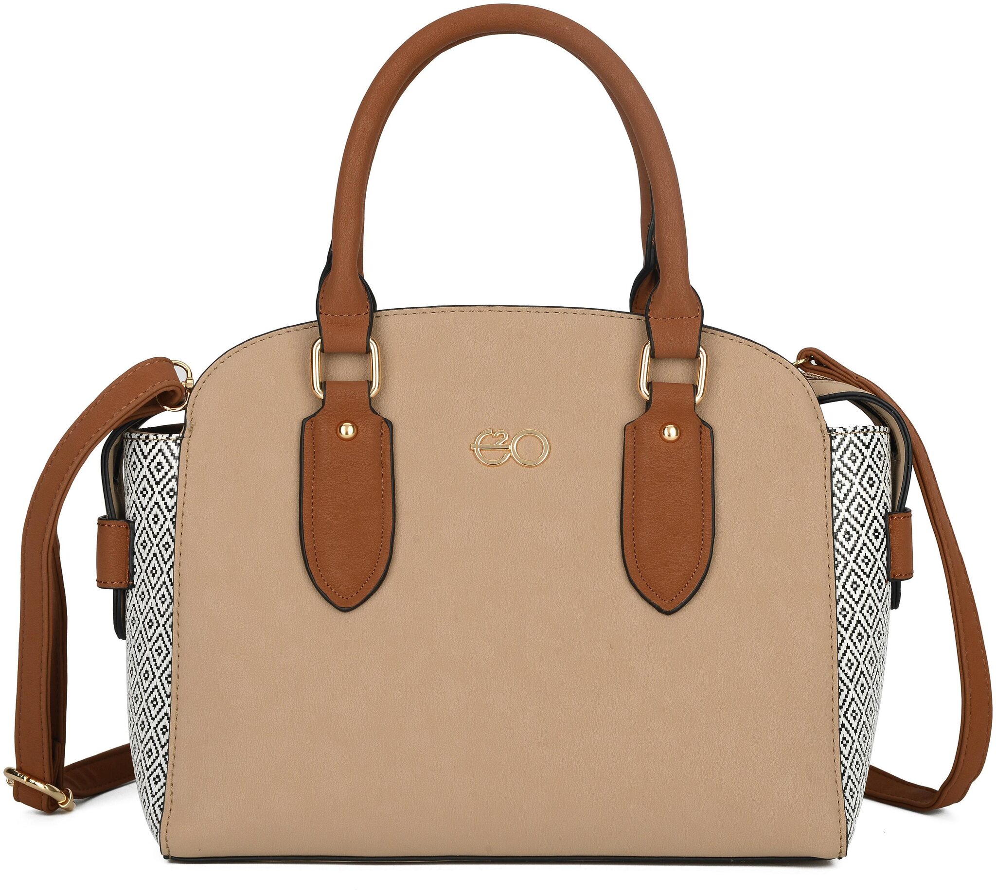 

E2O Beige PU Satchel