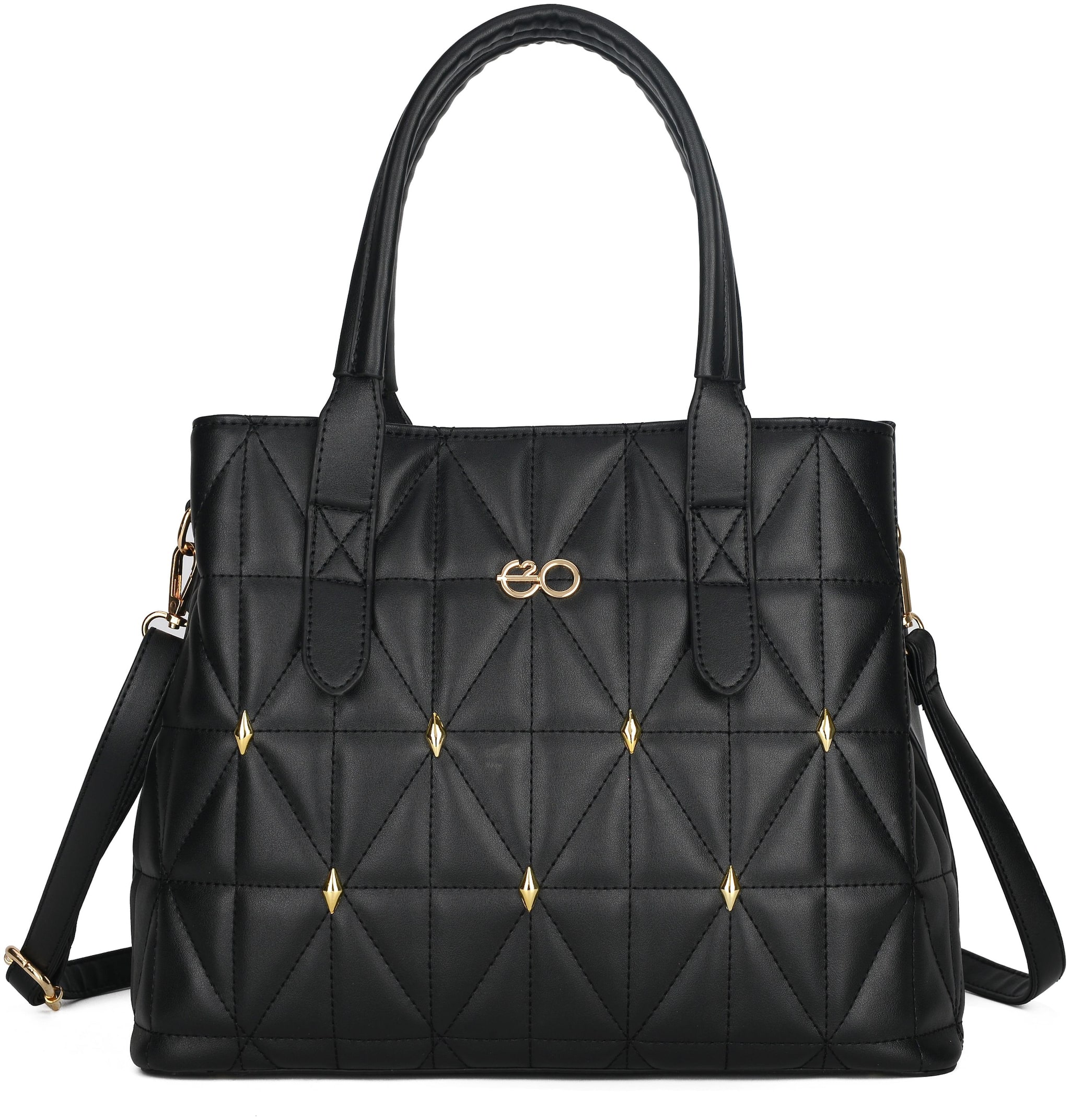 

E2O Black PU Satchel