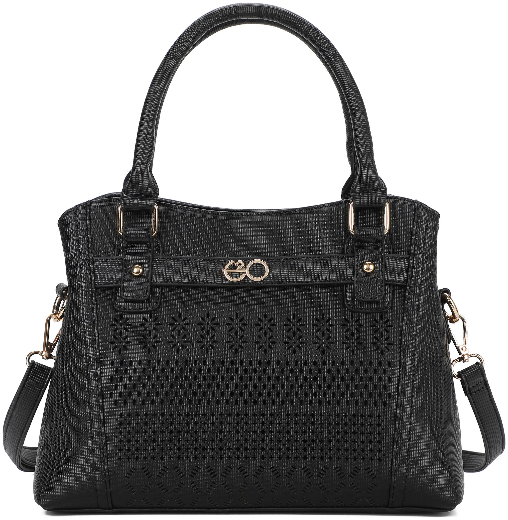 

E2O Black PU Handheld Bag