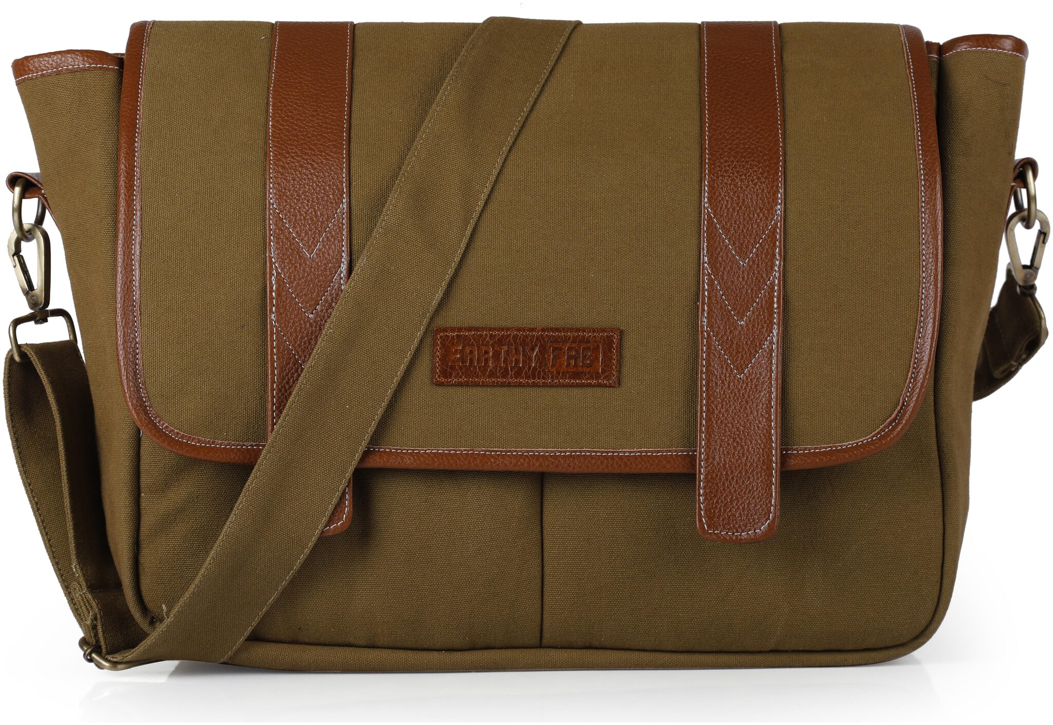

EARTHY FAB EFMBMODEL01 CNVS LTHR TOBACO Laptop messenger bag Up to 15 inch Laptop