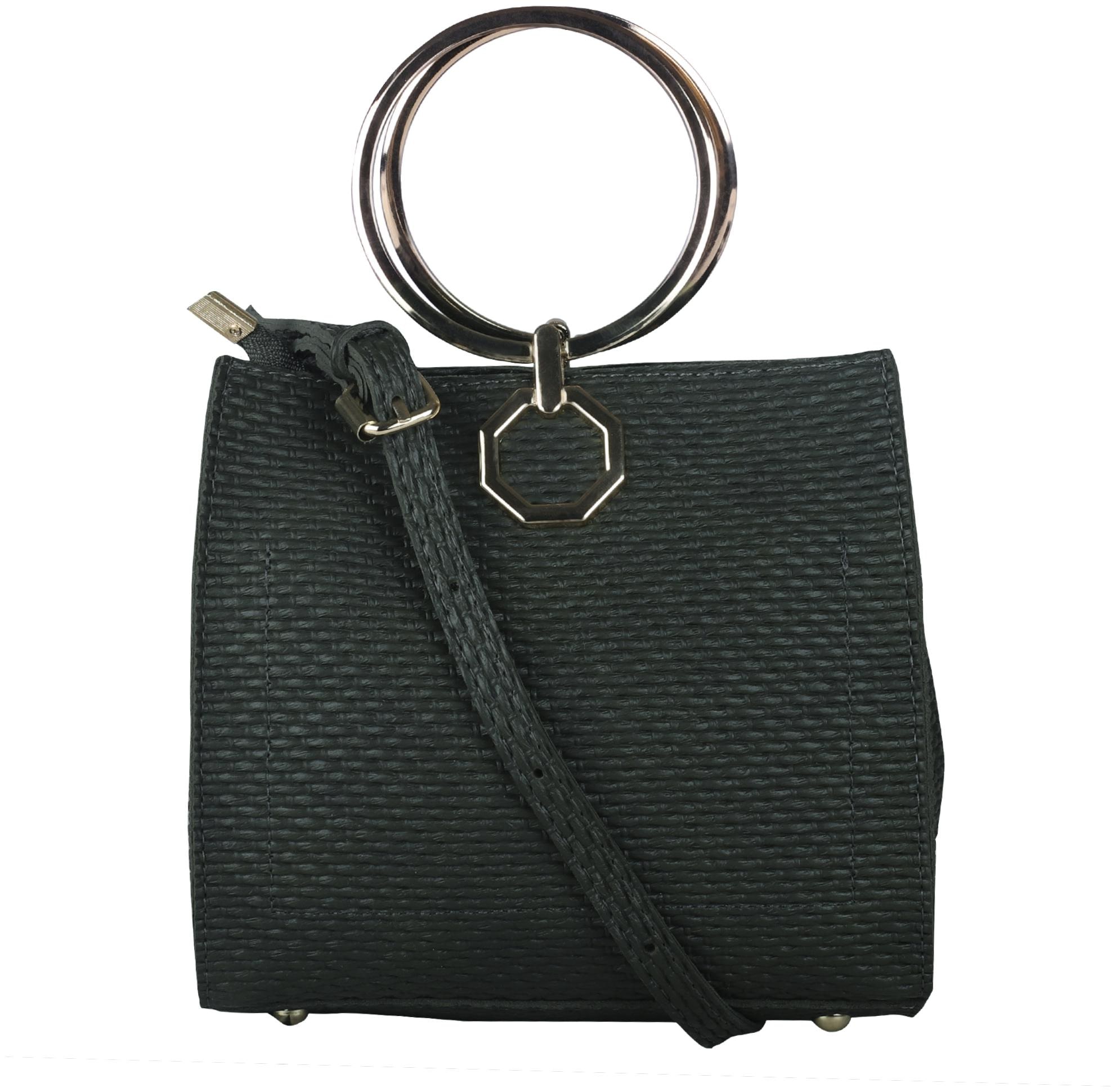 

ELLE Green PU Solid Sling Bag