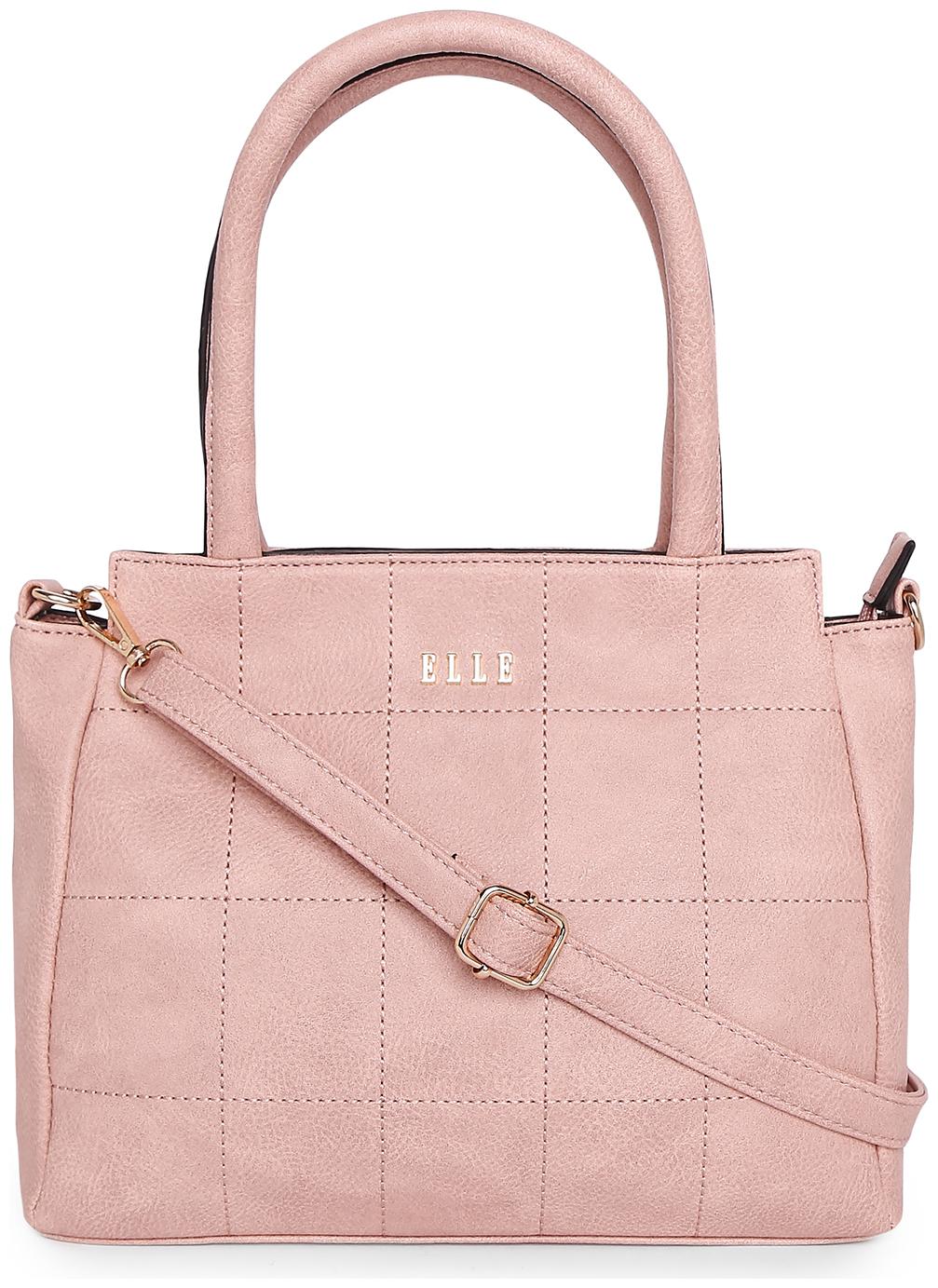 

ELLE Pink PU Satchel