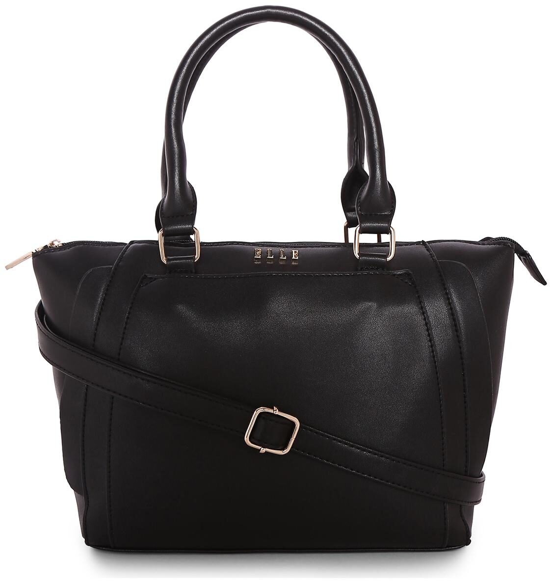 

ELLE Women Solid PU - Tote Bag Black