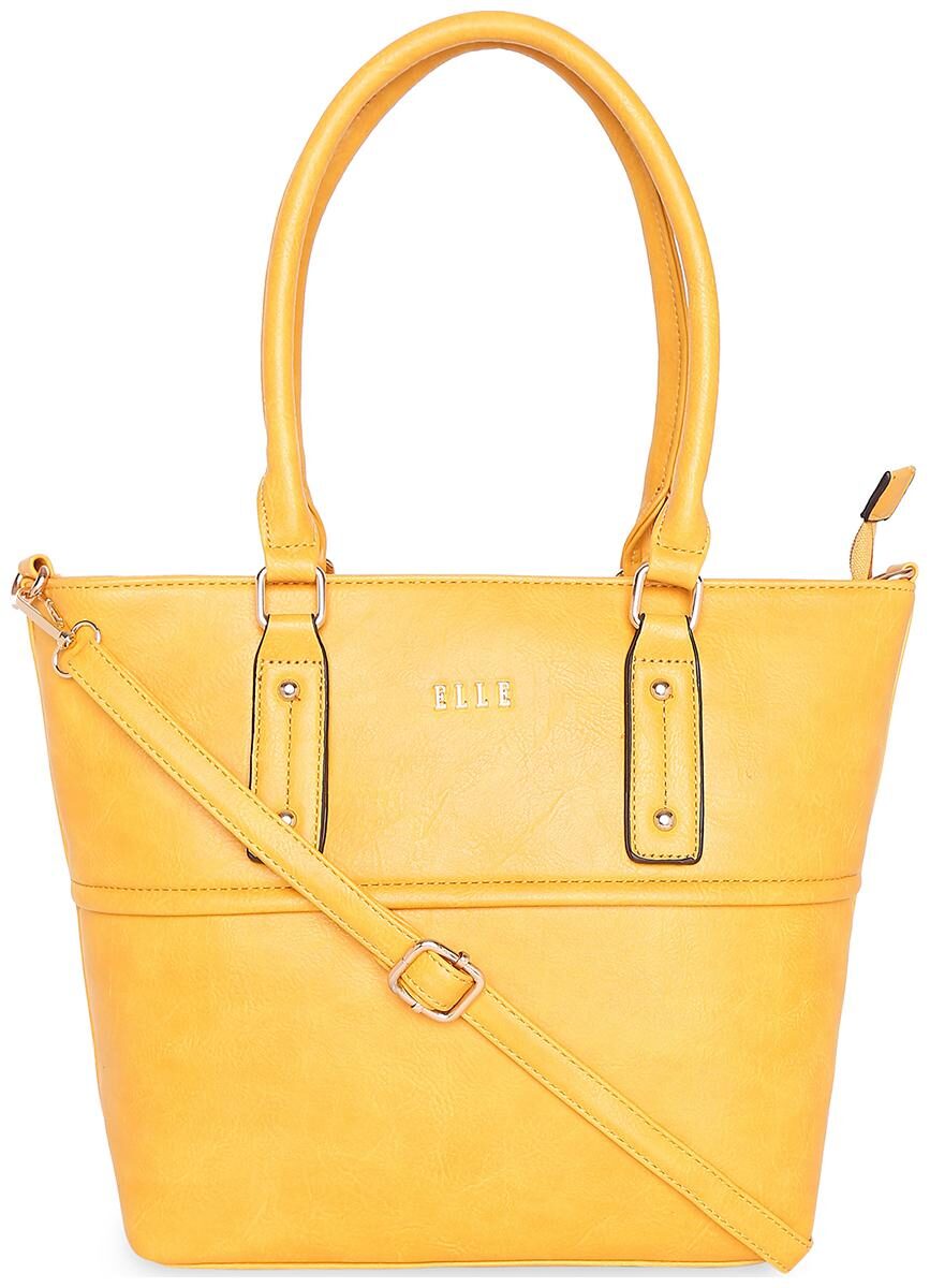 

ELLE Yellow PU Satchel