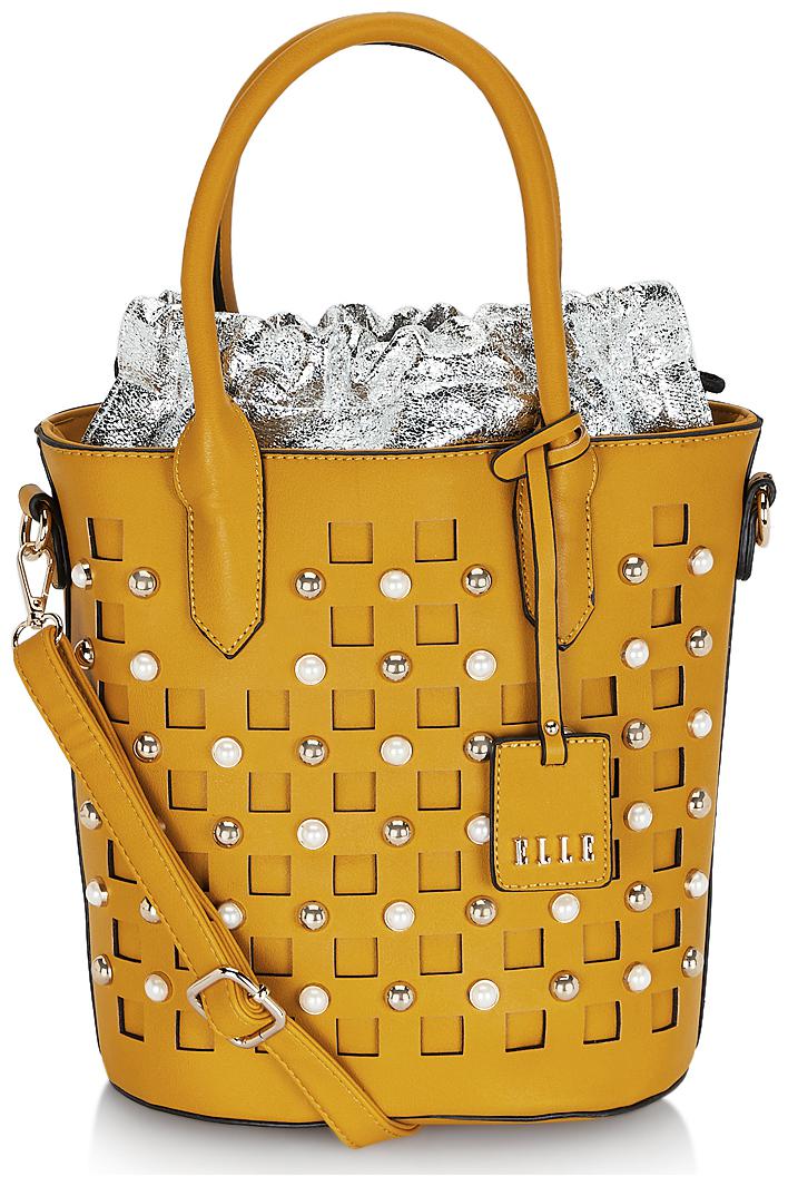 

ELLE Yellow PU Satchel
