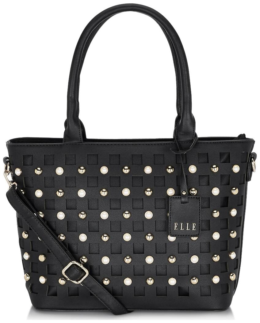 

ELLE Black PU Satchel