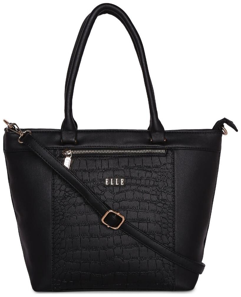 

ELLE Black PU Satchel