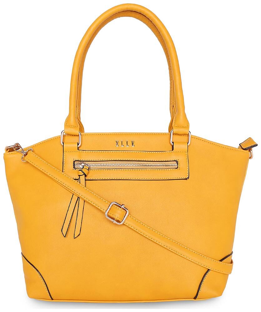 

ELLE Yellow PU Satchel