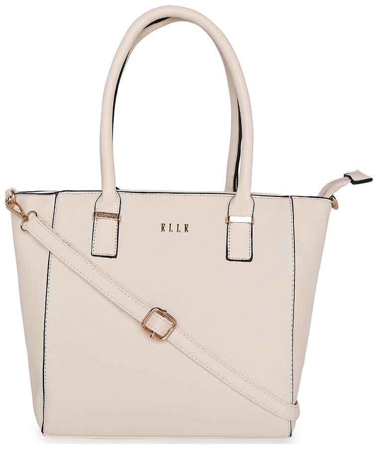 

ELLE Beige PU Satchel