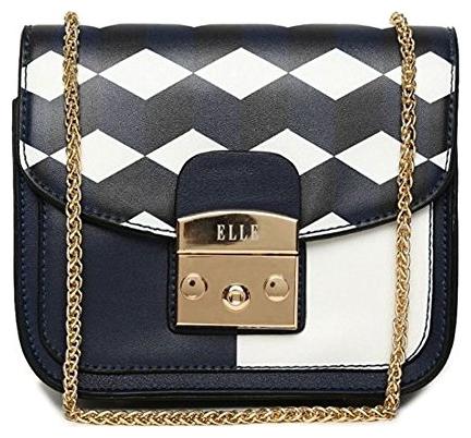 

ELLE Blue PU Solid Sling Bag