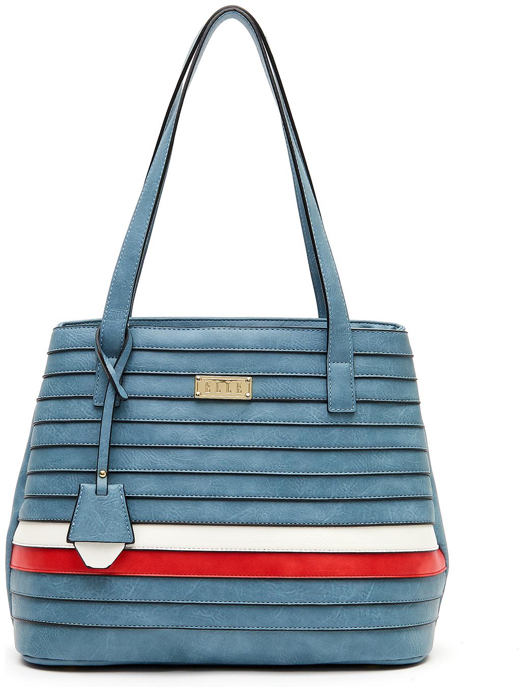 

ELLE Blue PU Satchel