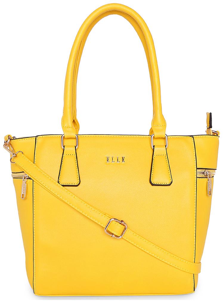 

ELLE Yellow PU Satchel
