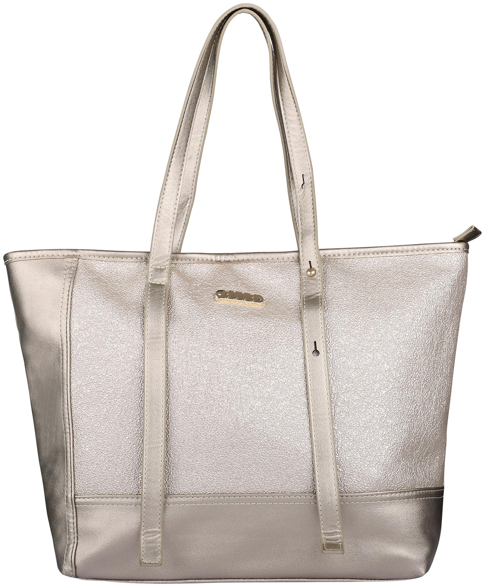 

ELLE Women Solid PU - Tote Bag Gold