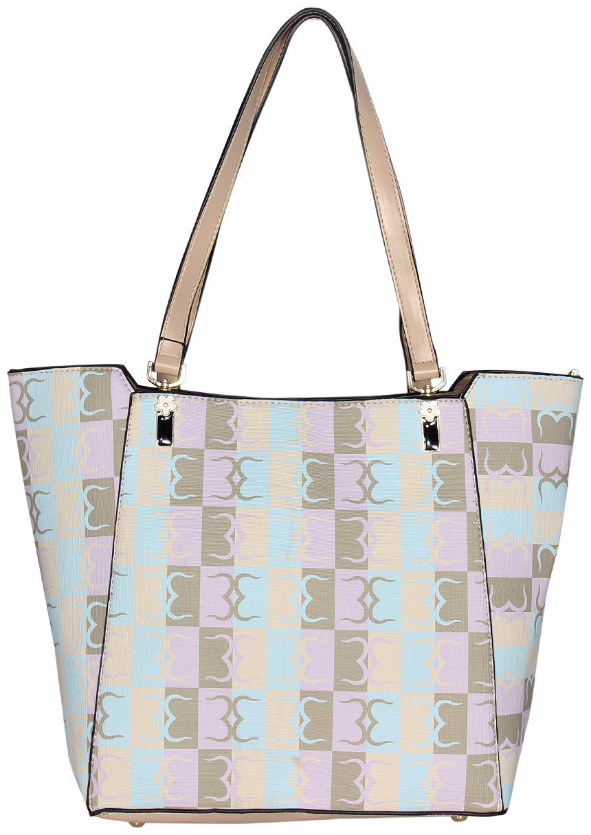 

Esbeda Beige PU Shoulder Bag