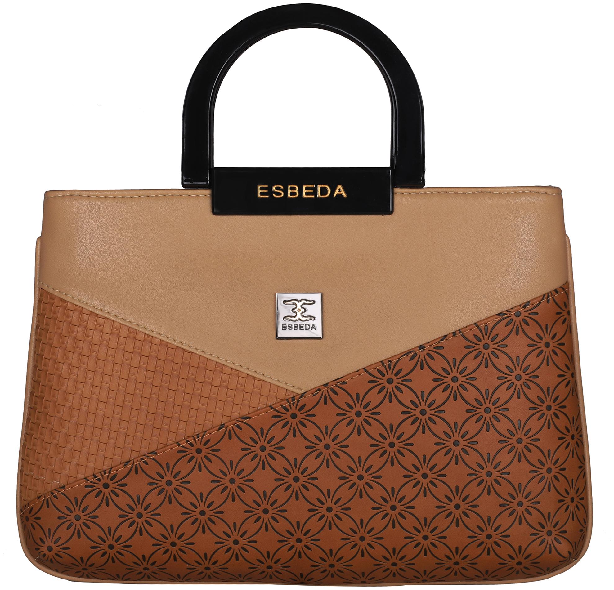 

Esbeda Beige PU Handheld Bag