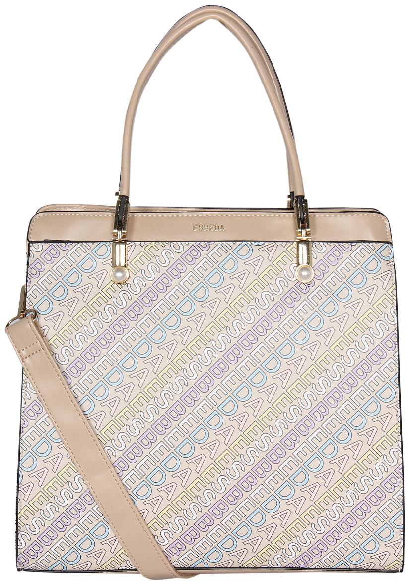 

Esbeda Beige PU Shoulder Bag