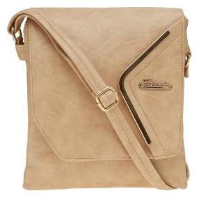 

Esbeda Beige PU Solid Sling Bag