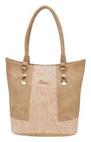 

ESBEDA Beige Solid Pu Synthetic Material Handbag For Women