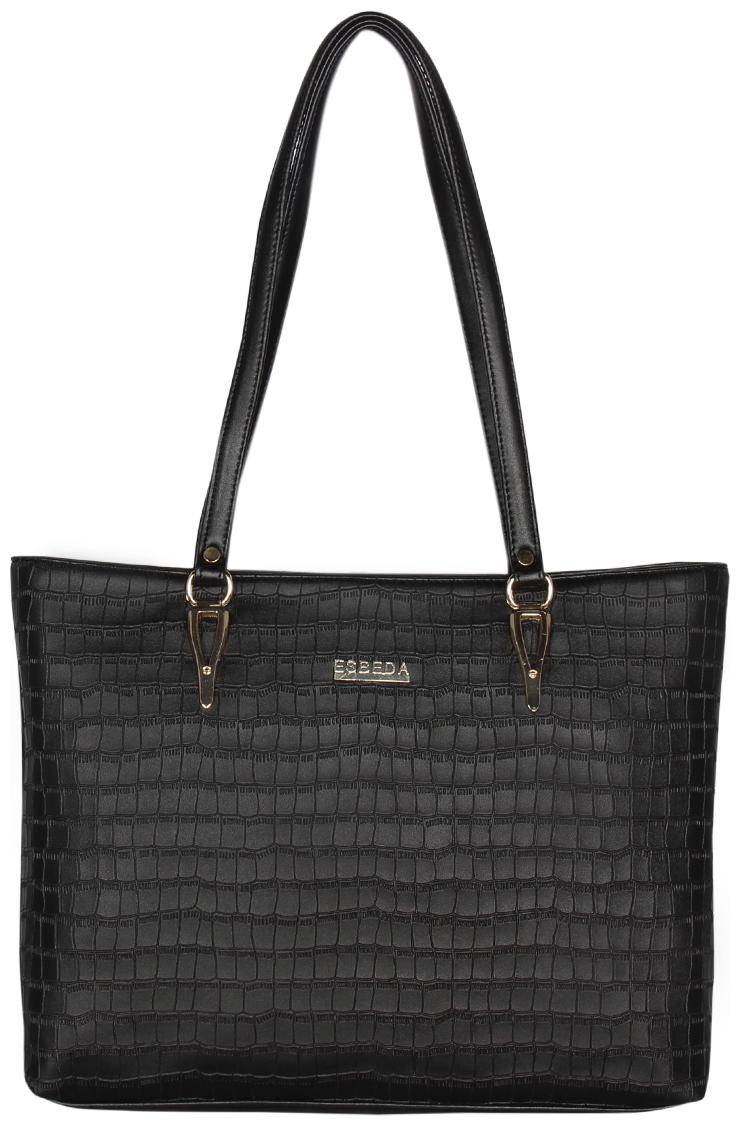 

Esbeda Black PU Shoulder Bag