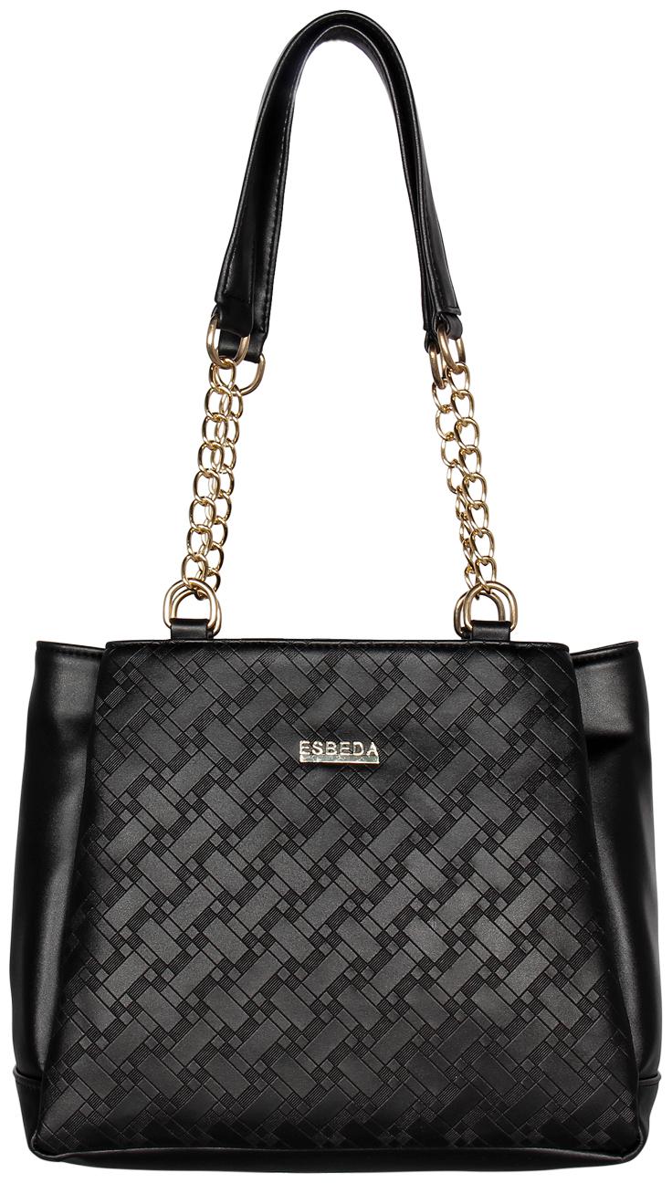 

Esbeda Black PU Shoulder Bag