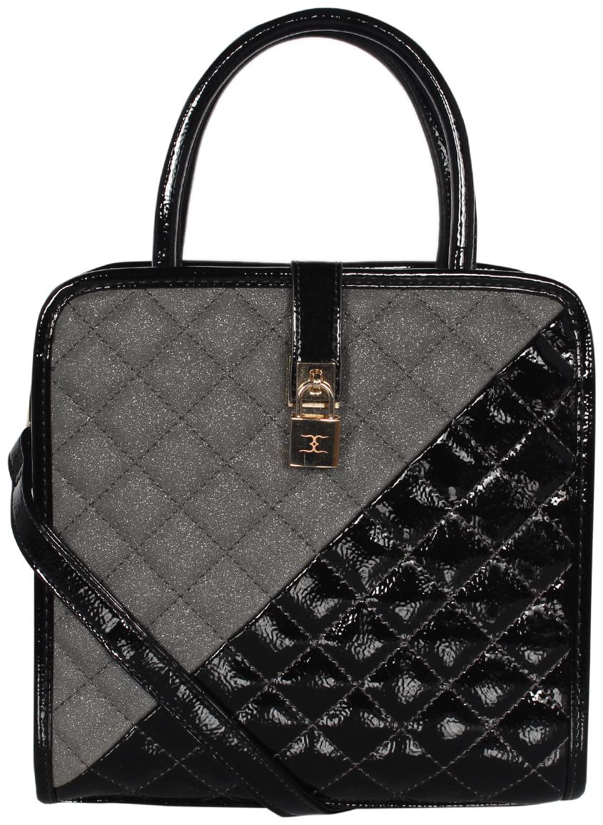

Esbeda Black PU Shoulder Bag