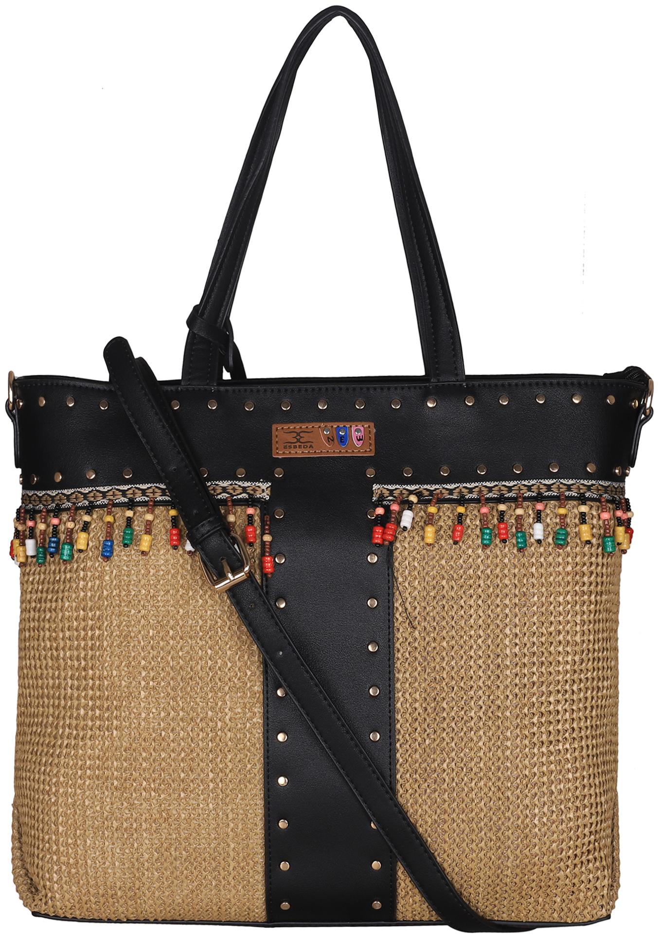 

Esbeda Women Solid PU - Tote Bag Black
