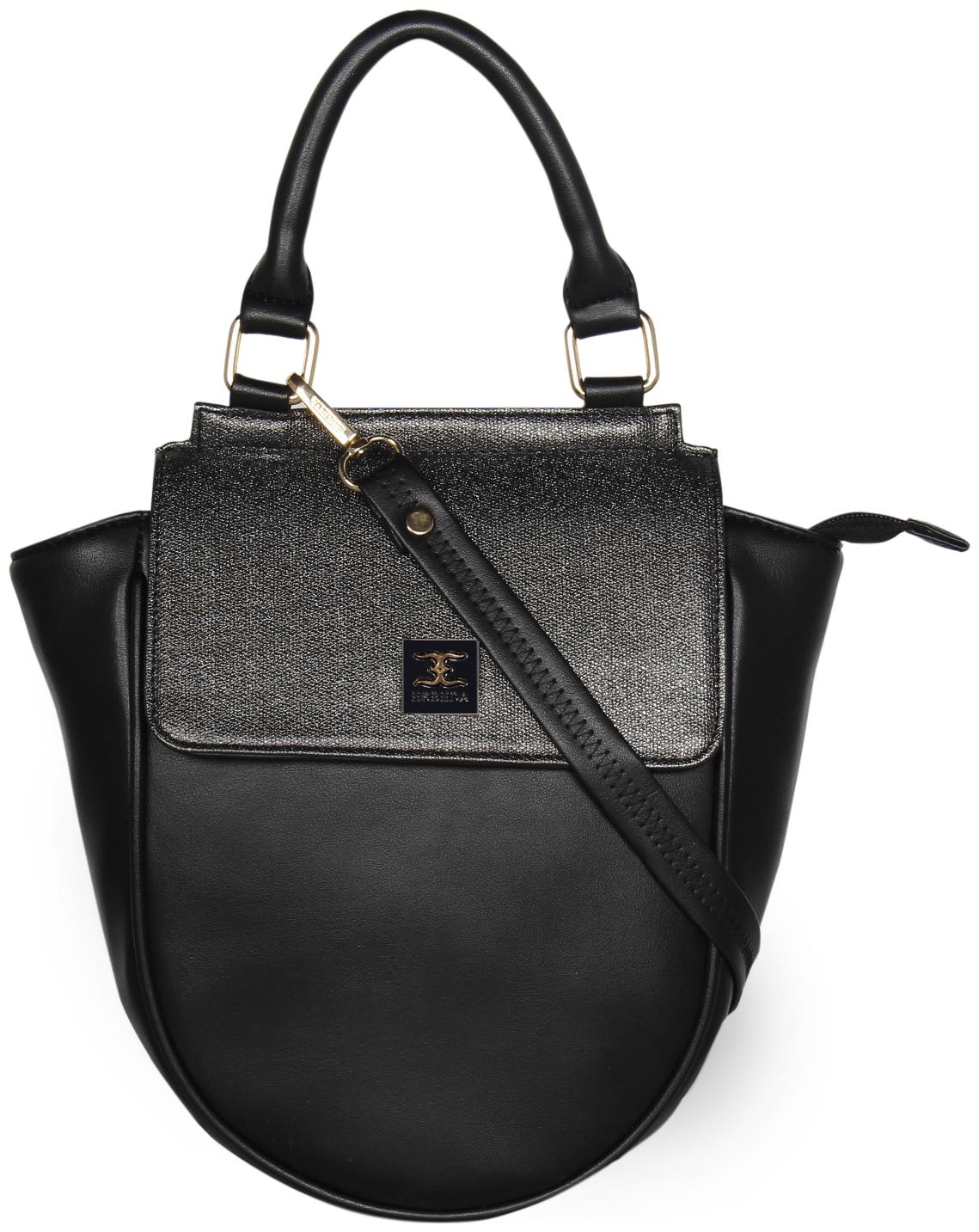 

Esbeda Black PU Handheld Bag