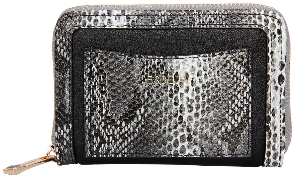 

Esbeda Black Color Printed Animal Textured Wallet For Women