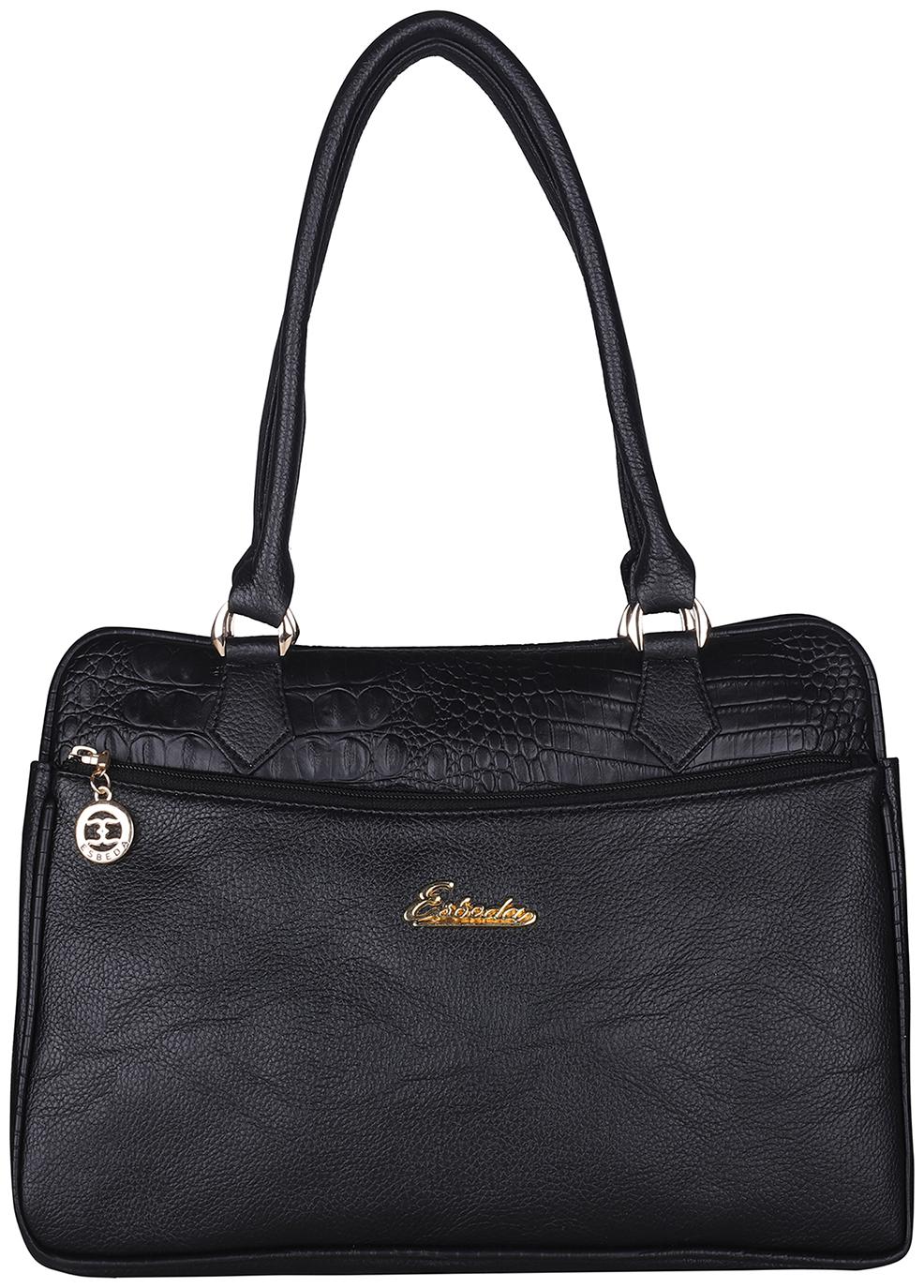 

Esbeda Black PU Handheld Bag