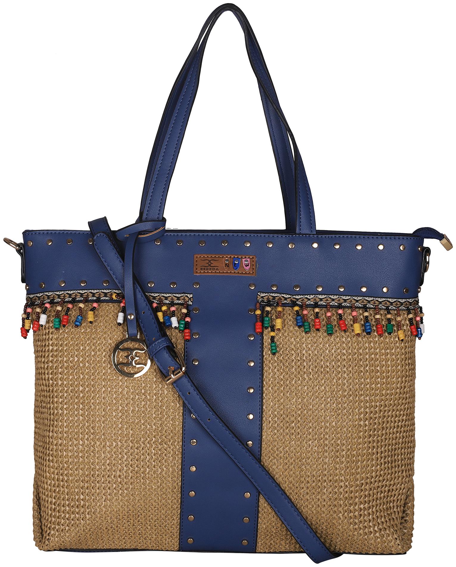 

Esbeda Women Solid PU - Tote Bag Blue