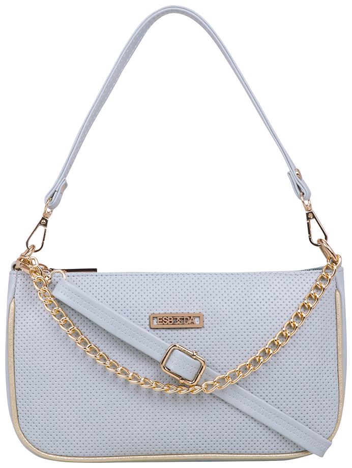 

Esbeda Blue PU Solid Sling Bag