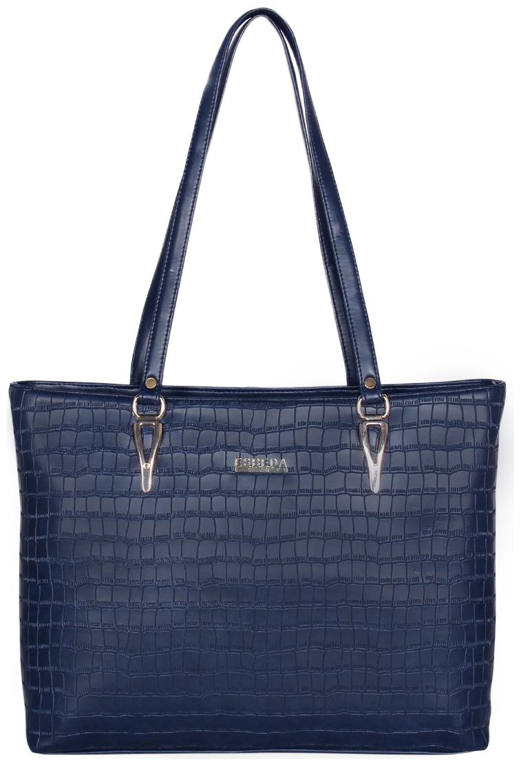

Esbeda Blue PU Shoulder Bag