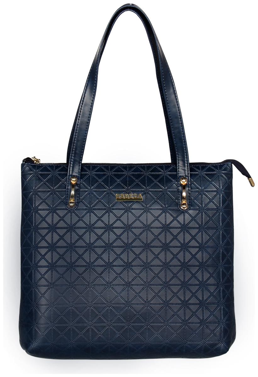 

Esbeda Blue PU Shoulder Bag