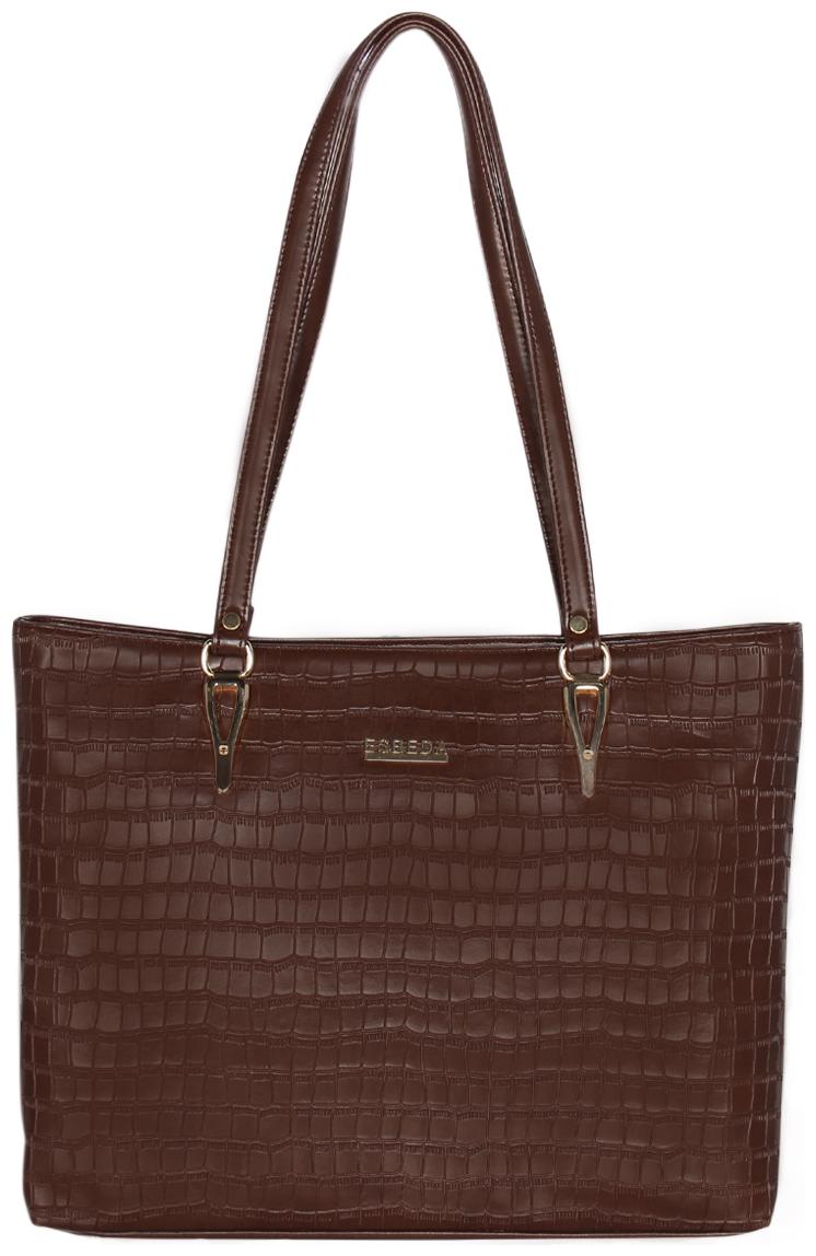

Esbeda Brown PU Shoulder Bag