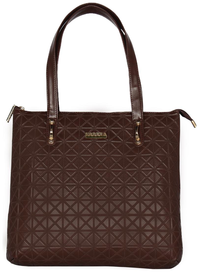 

Esbeda Brown PU Shoulder Bag