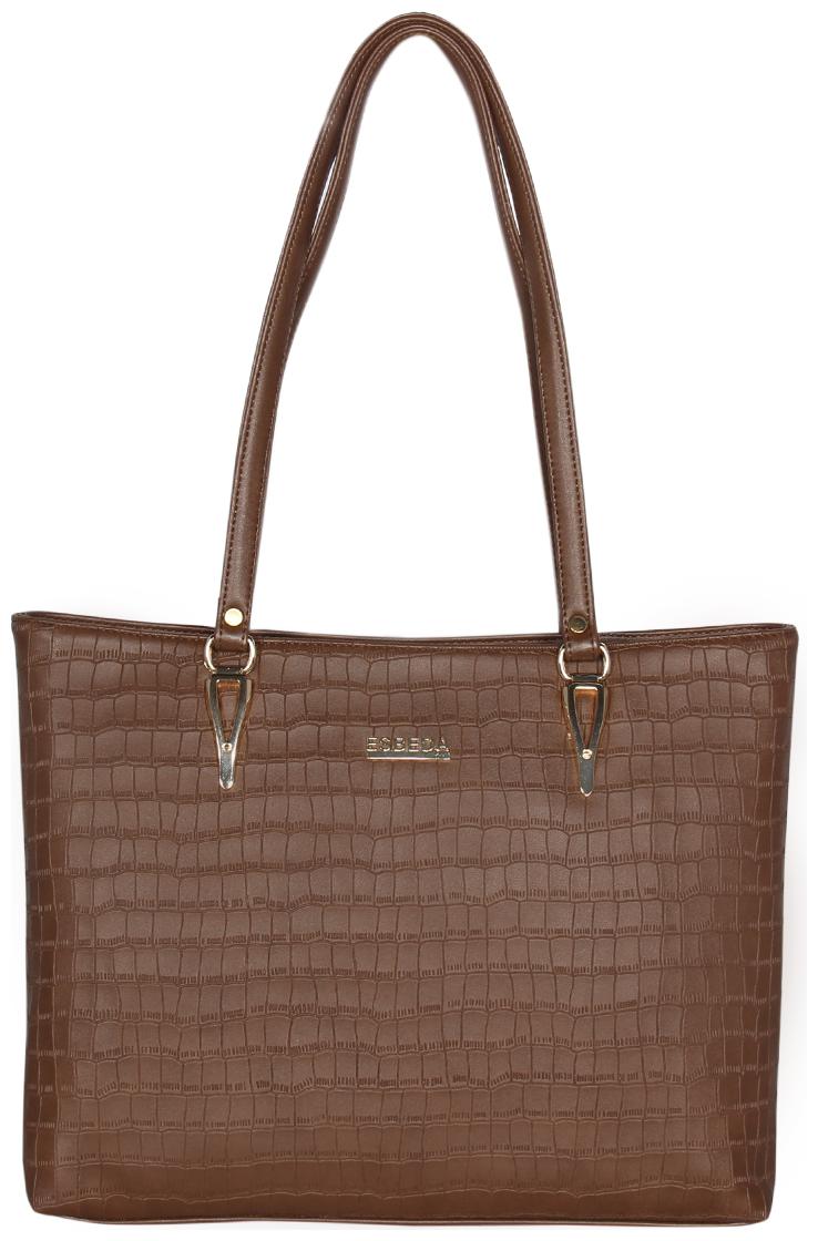 

Esbeda Brown PU Shoulder Bag