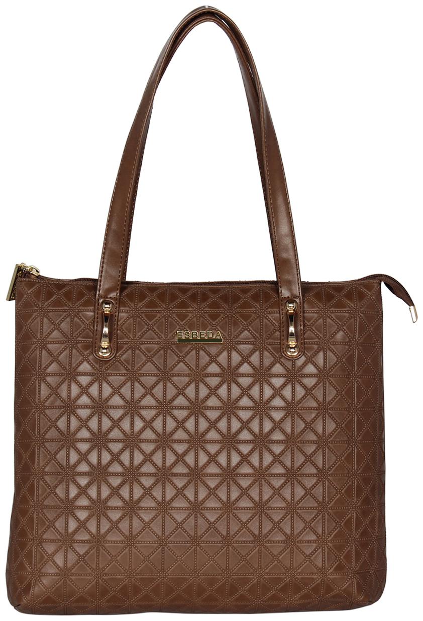 

Esbeda Brown PU Shoulder Bag