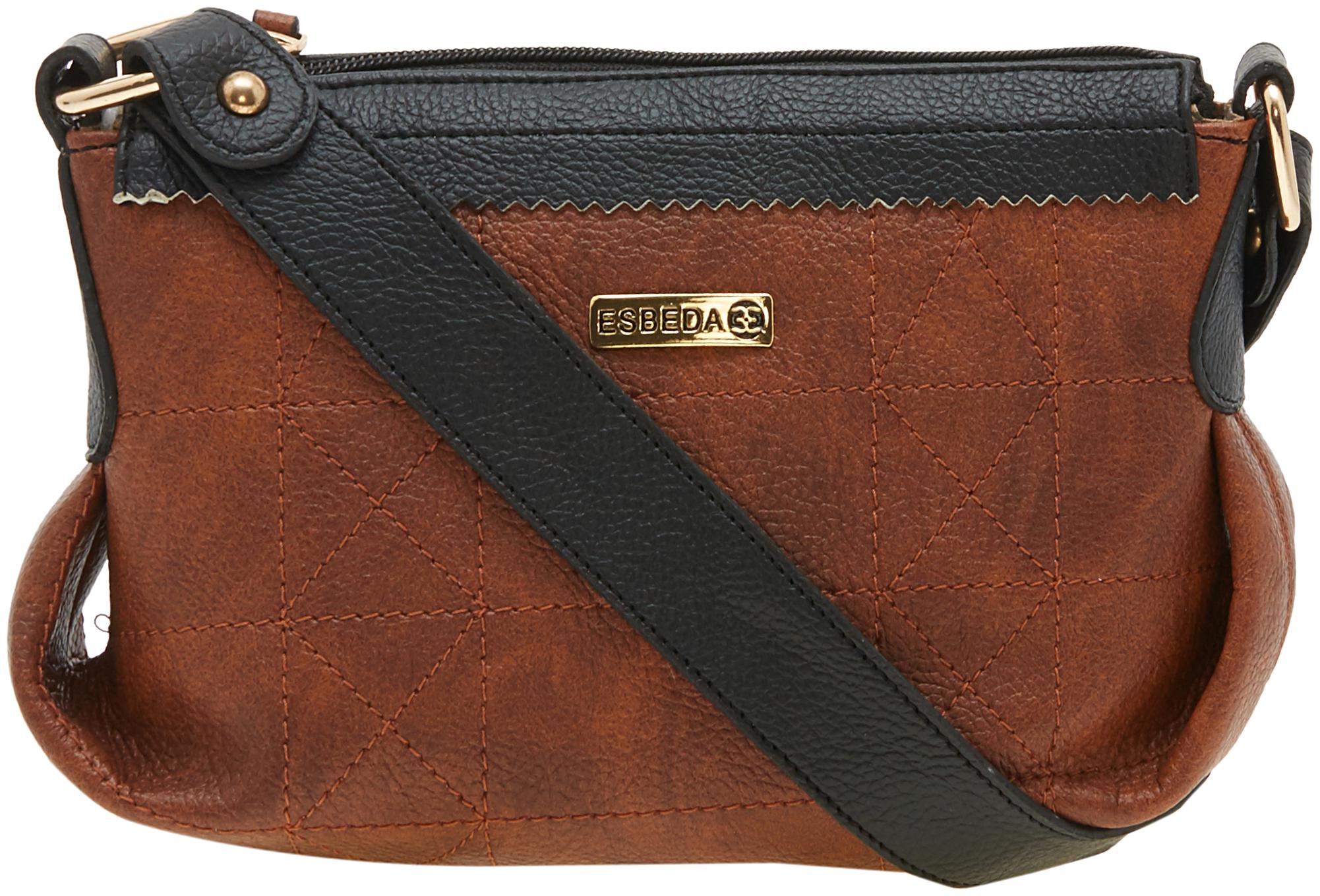 

Esbeda Brown PU Handheld Bag - Drymilk