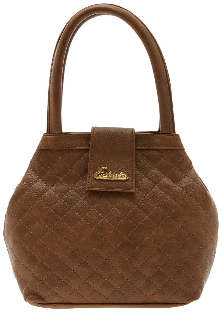 

Esbeda Brown Faux Leather Handheld Bag