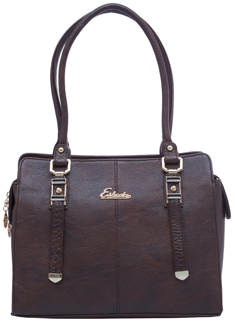

Esbeda Brown PU Handheld Bag