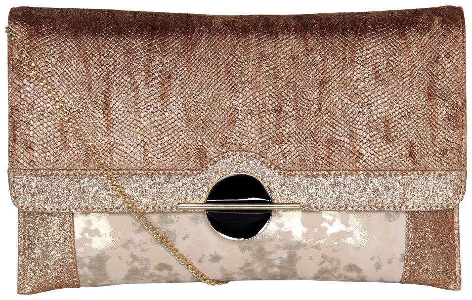 

Esbeda Women Gold PU Clutch