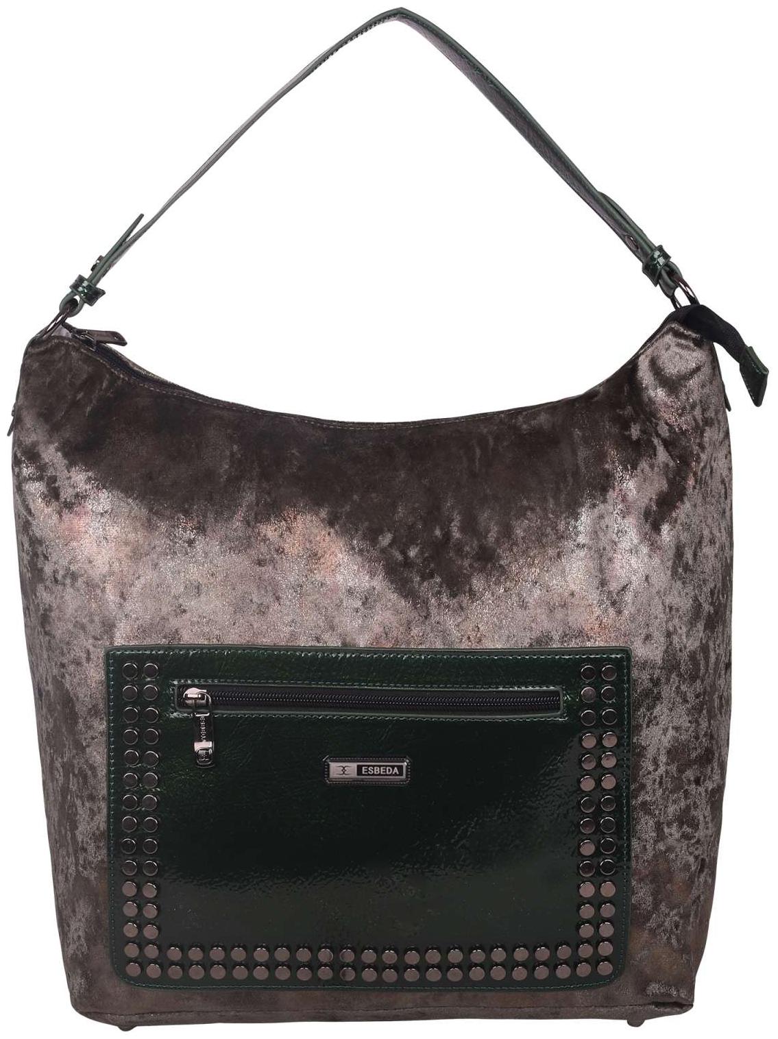 

ESBEDA Green Solid PU Synthetic Totebag For Women s