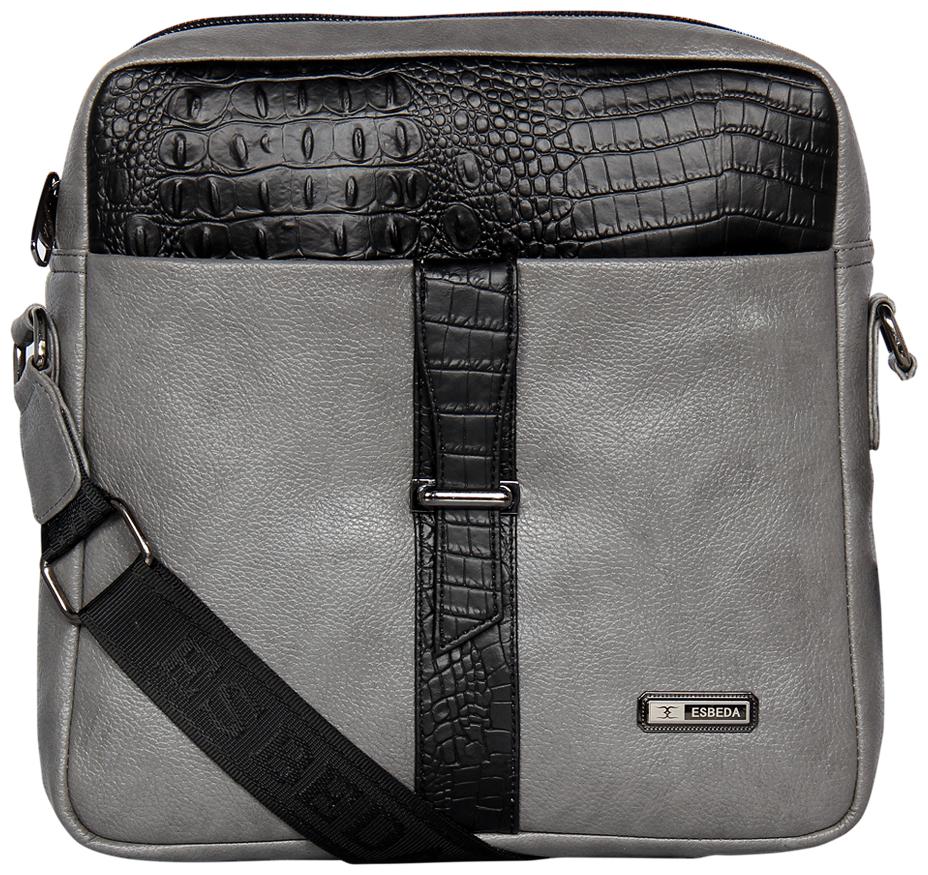 

Esbeda 3 ltr Grey Pu Messenger bag