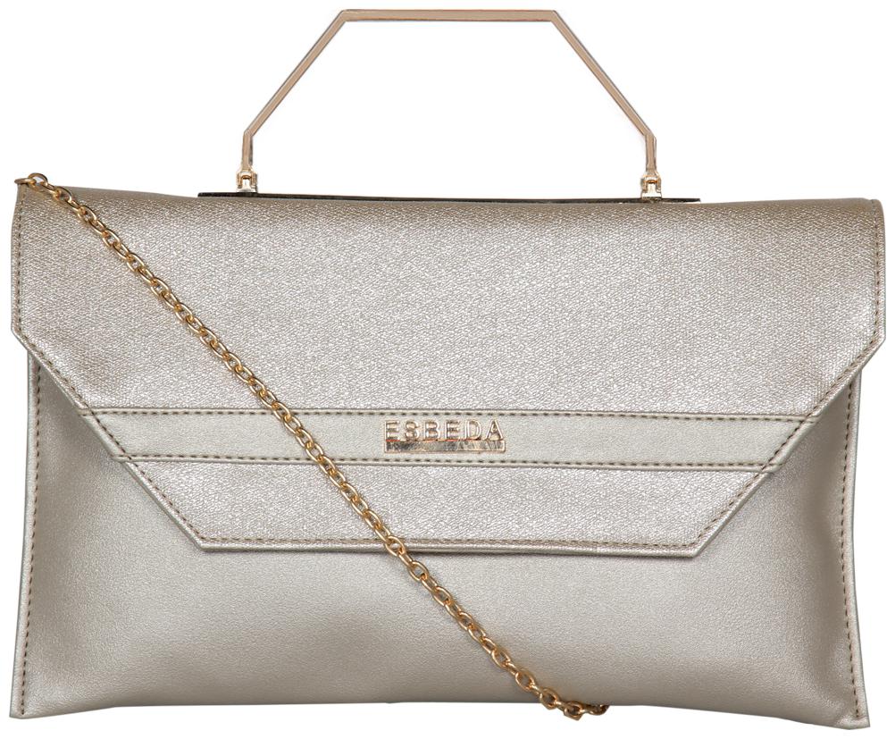 

Esbeda Silver PU Handheld Bag