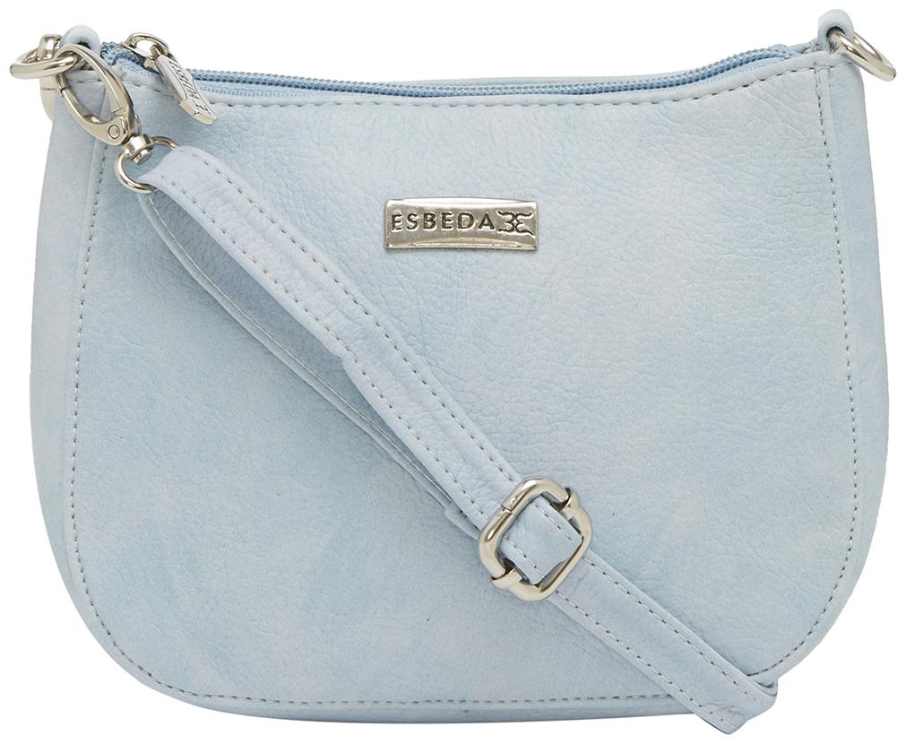 

Esbeda Blue PU Solid Sling Bag