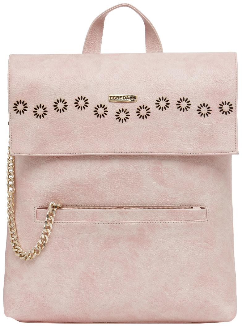 

Esbeda Pink PU Backpack