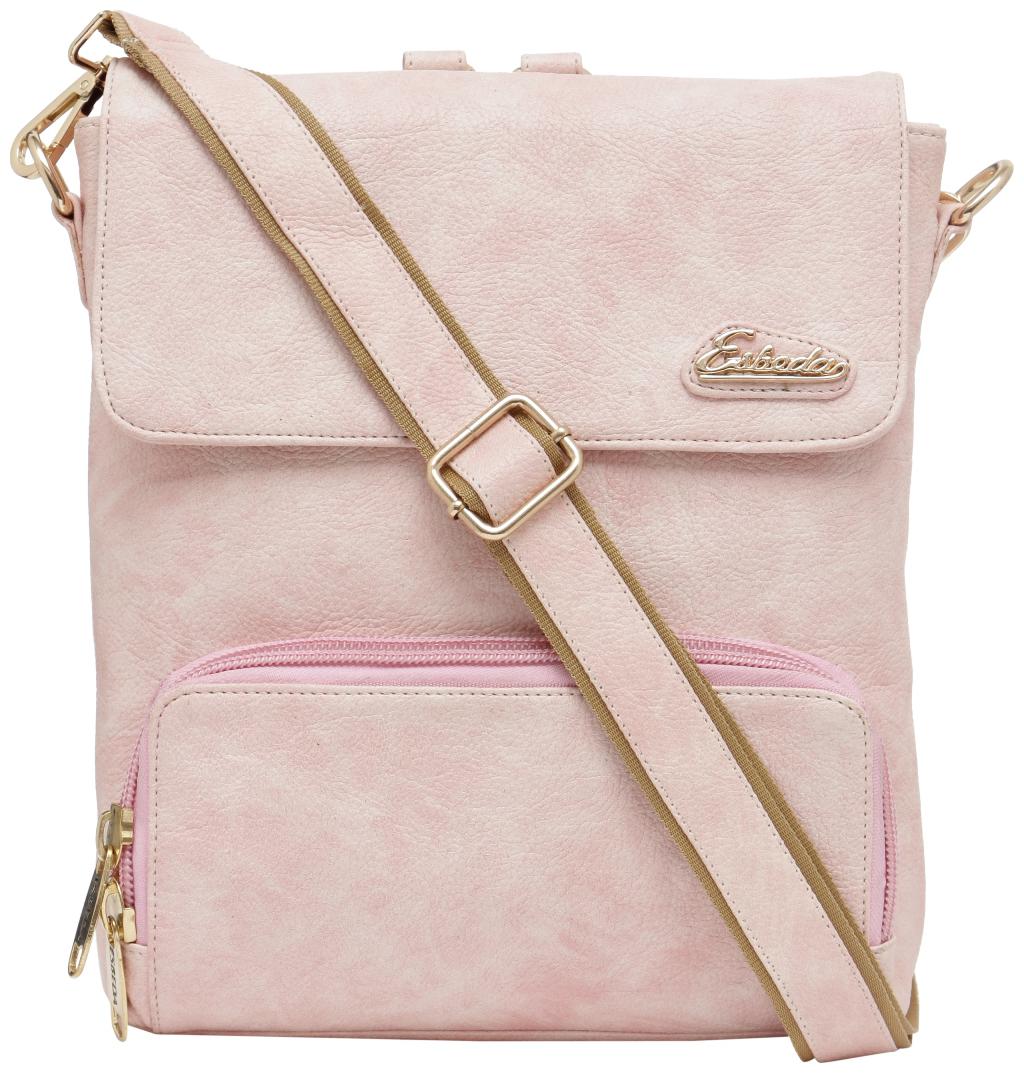 

Esbeda Pink PU Backpack