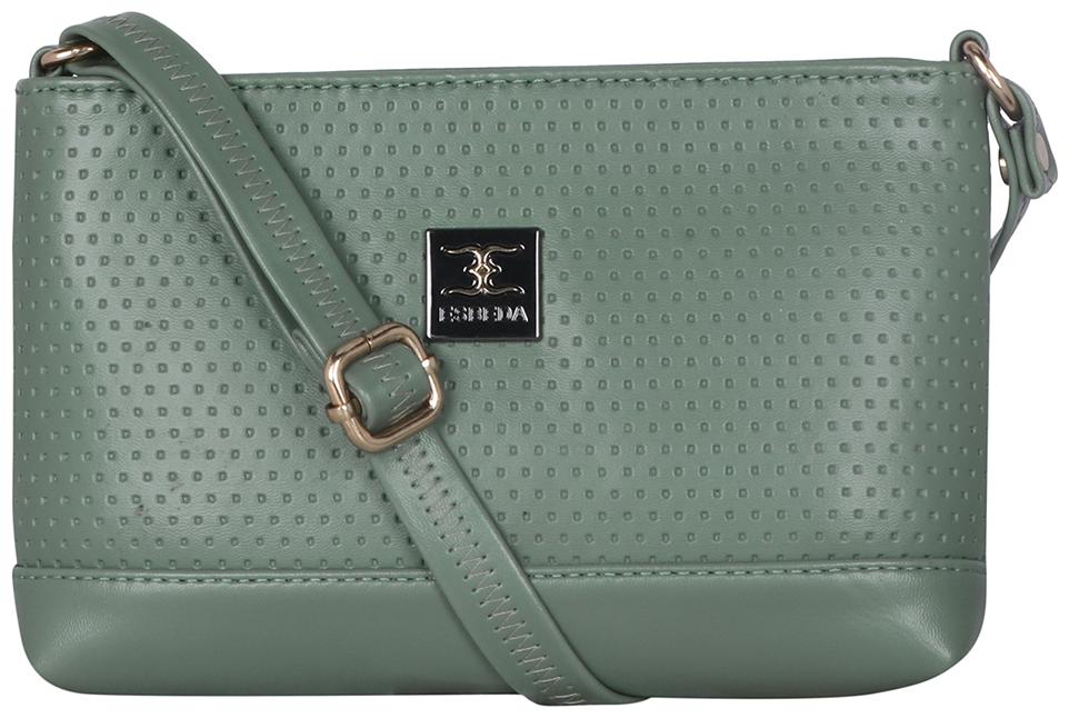 

Esbeda Green PU Solid Sling Bag